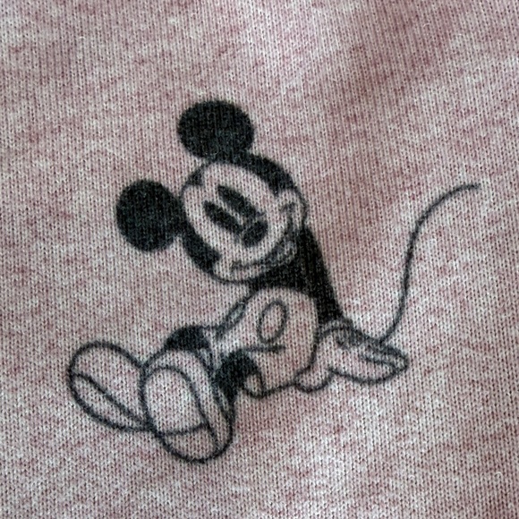 Disney Blush Pink Mickey Minnie Character Cozy Lounge Pajama Pants Size Large - Picture 9 of 11